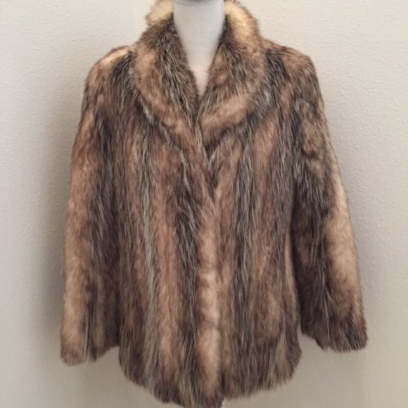 🎈HP🎈Vintage 80's Beautiful Natural Fur Coat - Picture 1 of 10